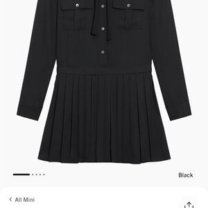 Theory Black Long Sleeve Dress